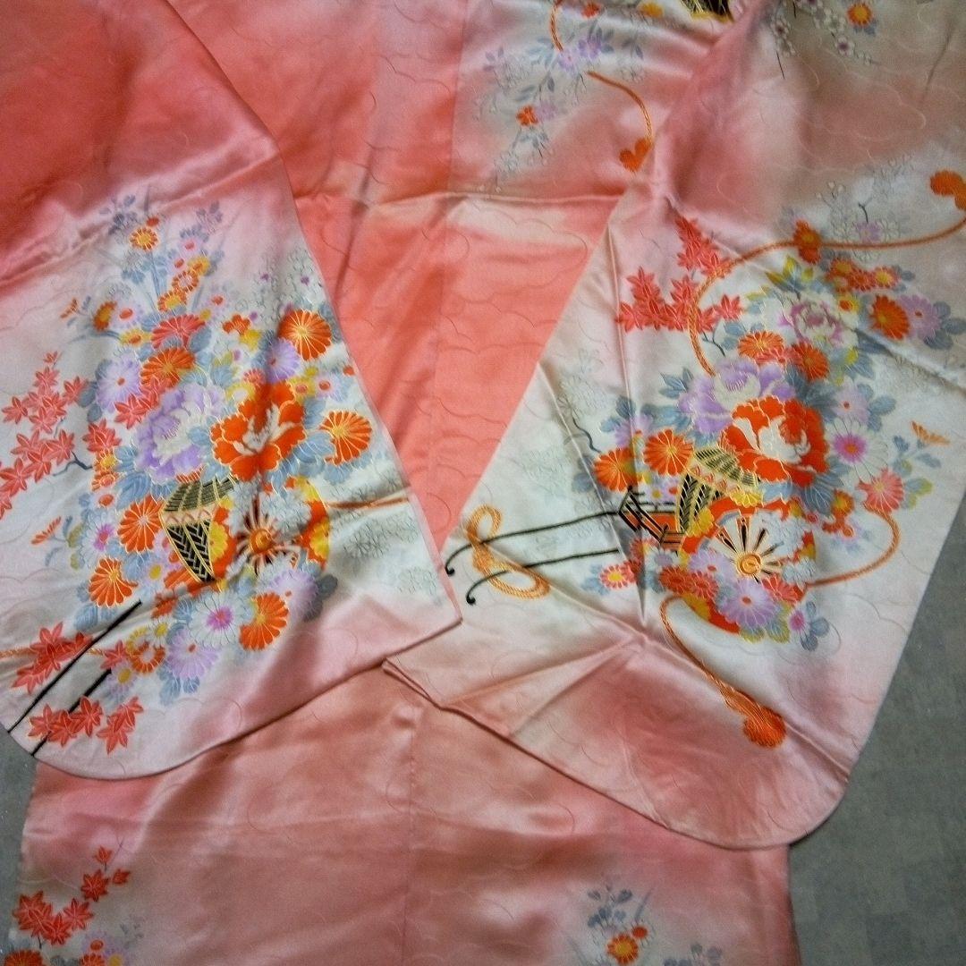 正絹【七五三7歳用】振袖、作り帯セット