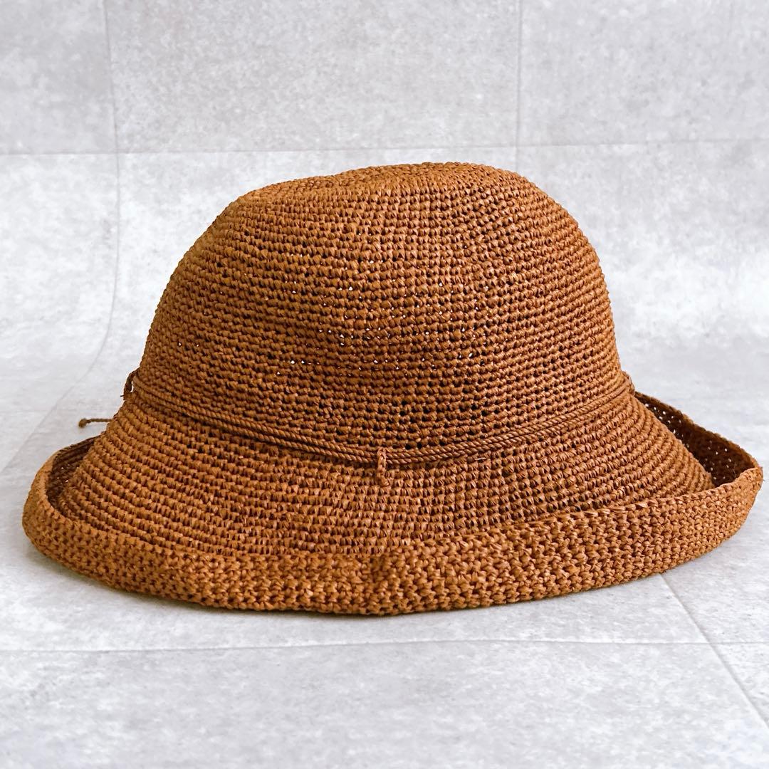 新品タグ付き✨ヘレンカミンスキー ラフィアハット 麦わら帽子 プロバンス10 茶