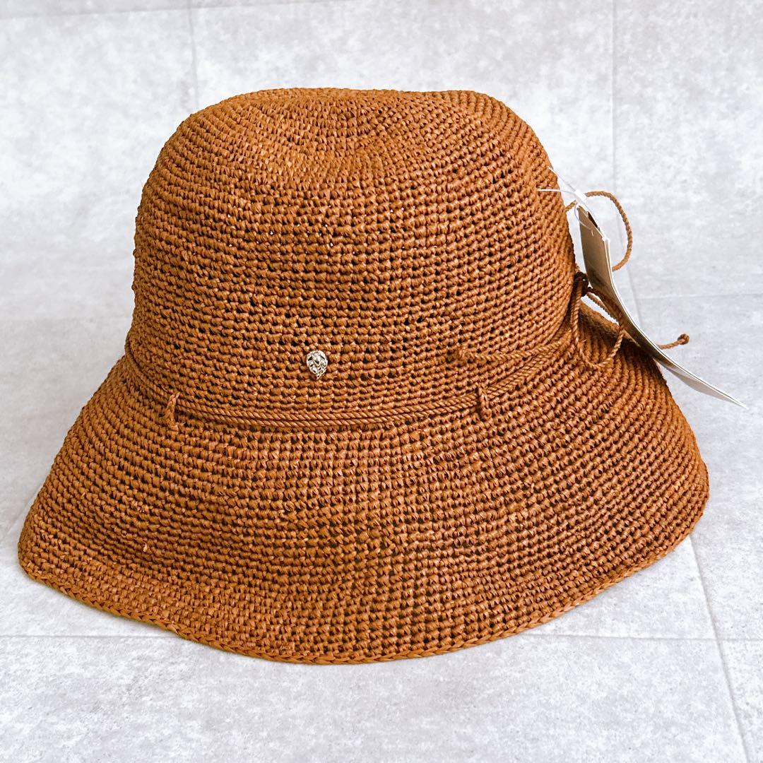 新品タグ付き✨ヘレンカミンスキー ラフィアハット 麦わら帽子 プロバンス10 茶