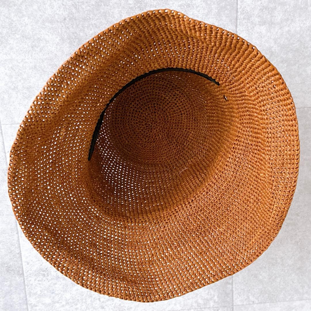 新品タグ付き✨ヘレンカミンスキー ラフィアハット 麦わら帽子 プロバンス10 茶