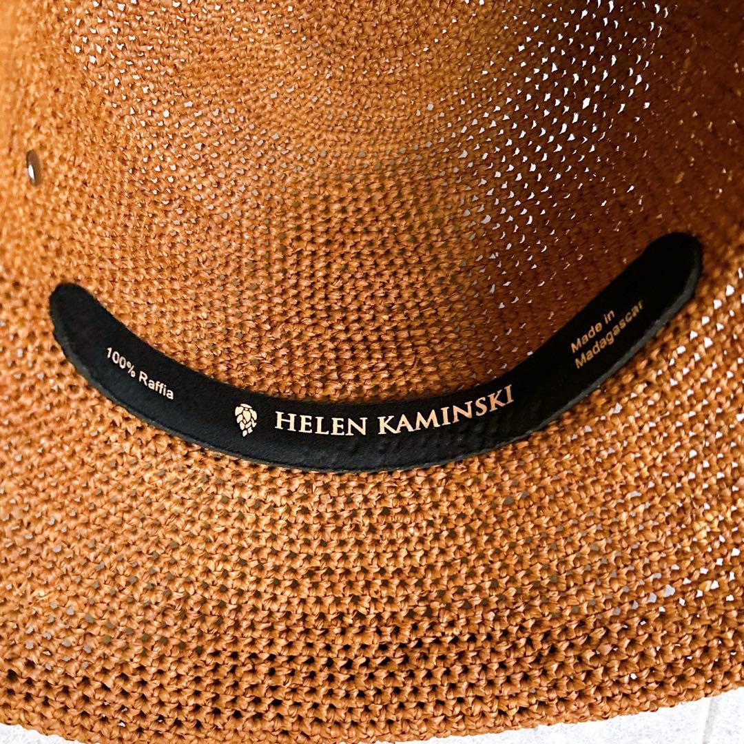 新品タグ付き✨ヘレンカミンスキー ラフィアハット 麦わら帽子 プロバンス10 茶