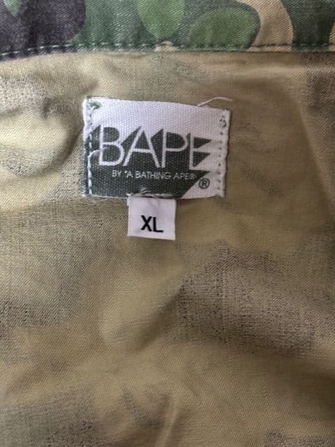 A BATHING APEミリタリージャケット緑カモ
