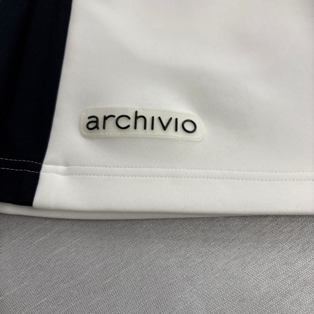 38 ARCHIVIO ライトグリーン　異素材切替スカート