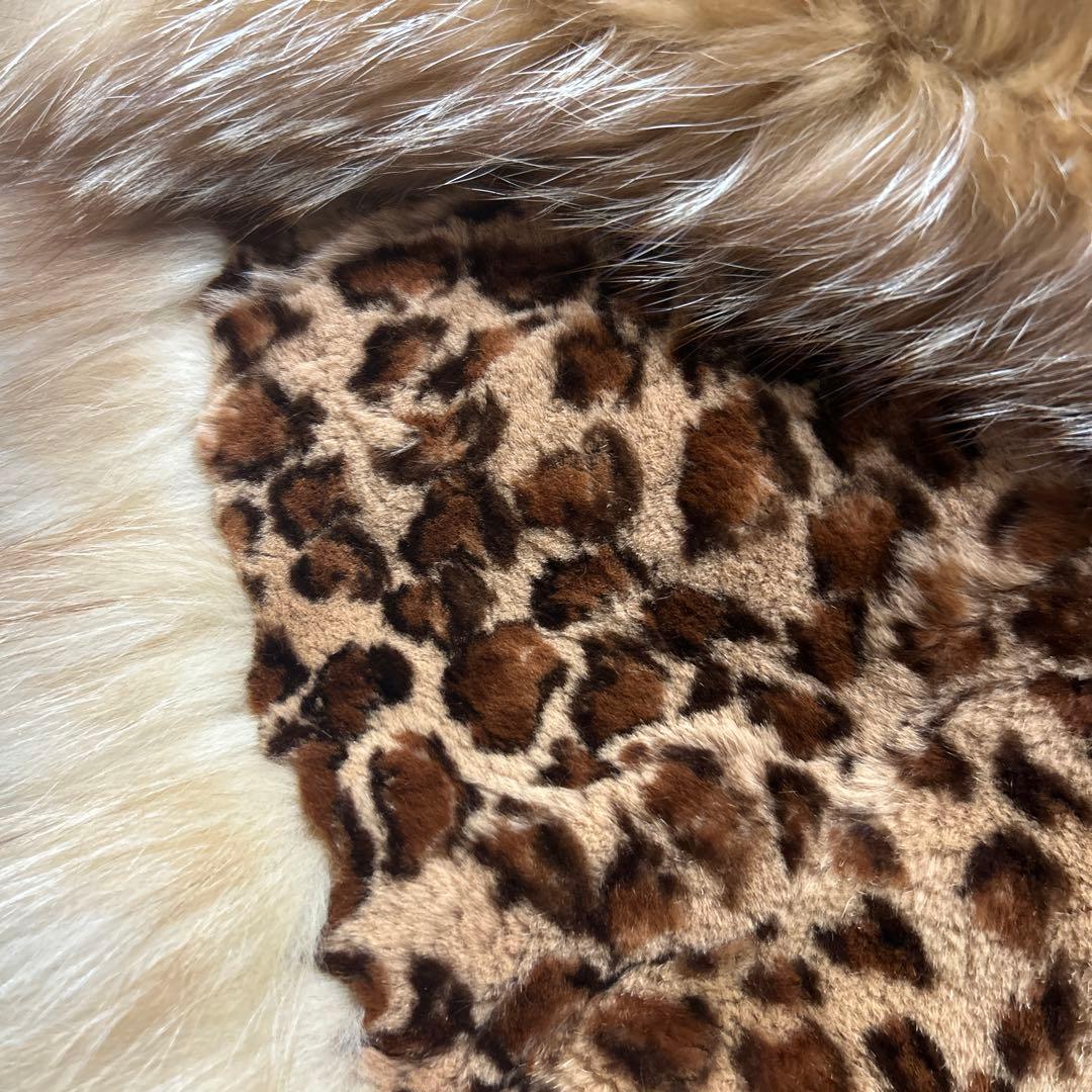 豹柄　ボレロ　ポンチョ　ラビット　ラクーン　フォックス　リアルファー