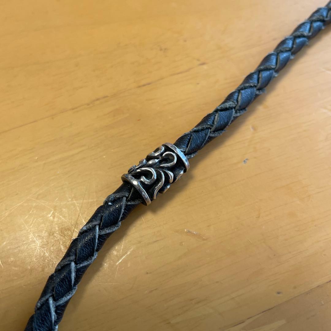 シルバー&レザー　ウォレットチェーンとブレスレット