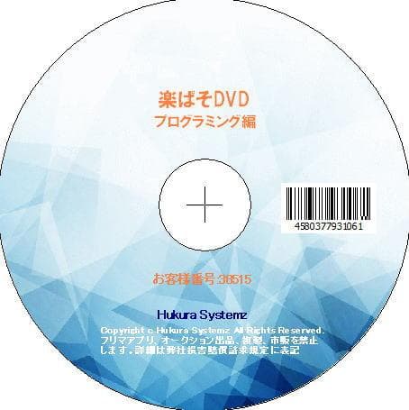 動画パソコン教室『楽ぱそDVD』【プログラミング編】