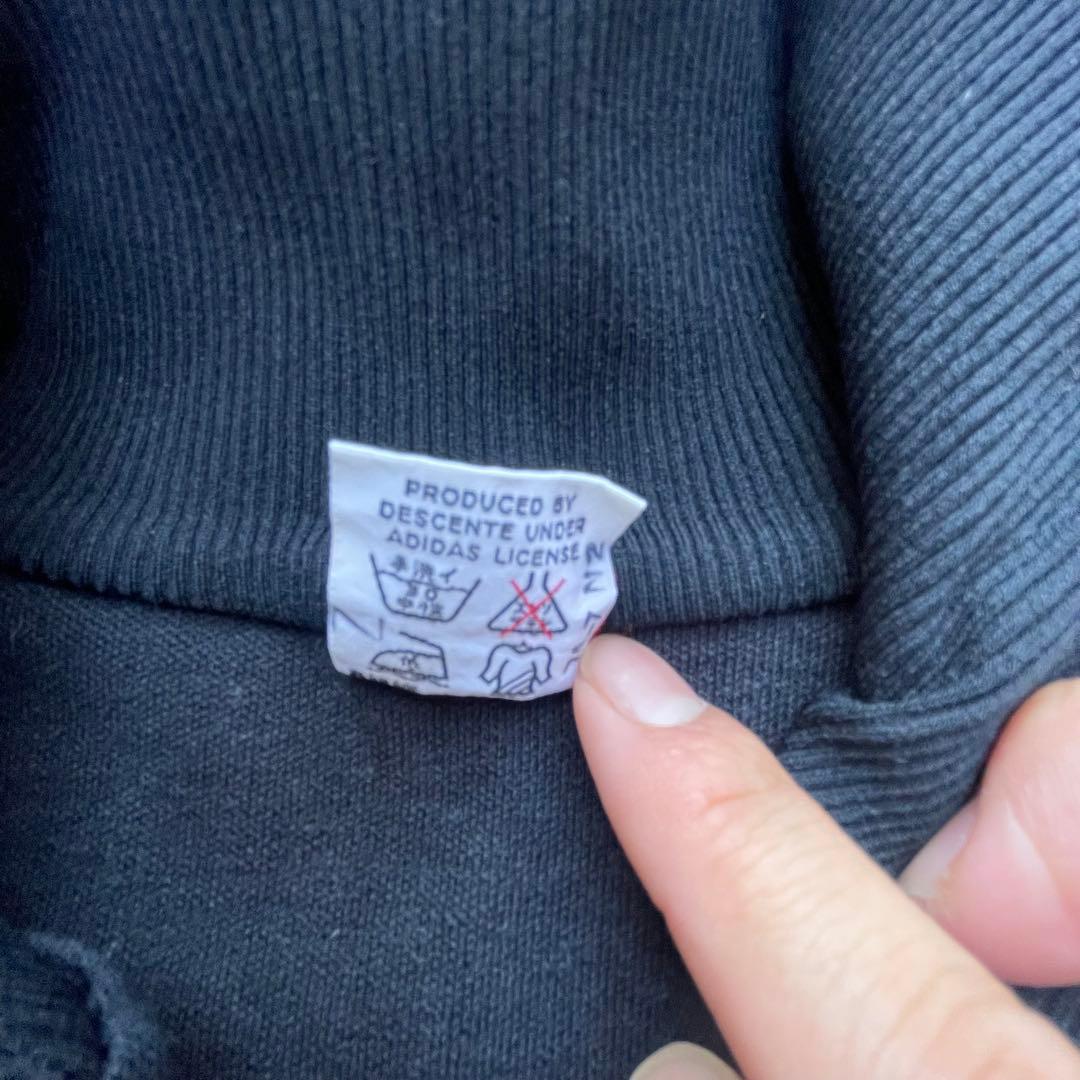 adidas トラックジャケット 西ドイツ デサント製ブラックオレンジ サイズ3