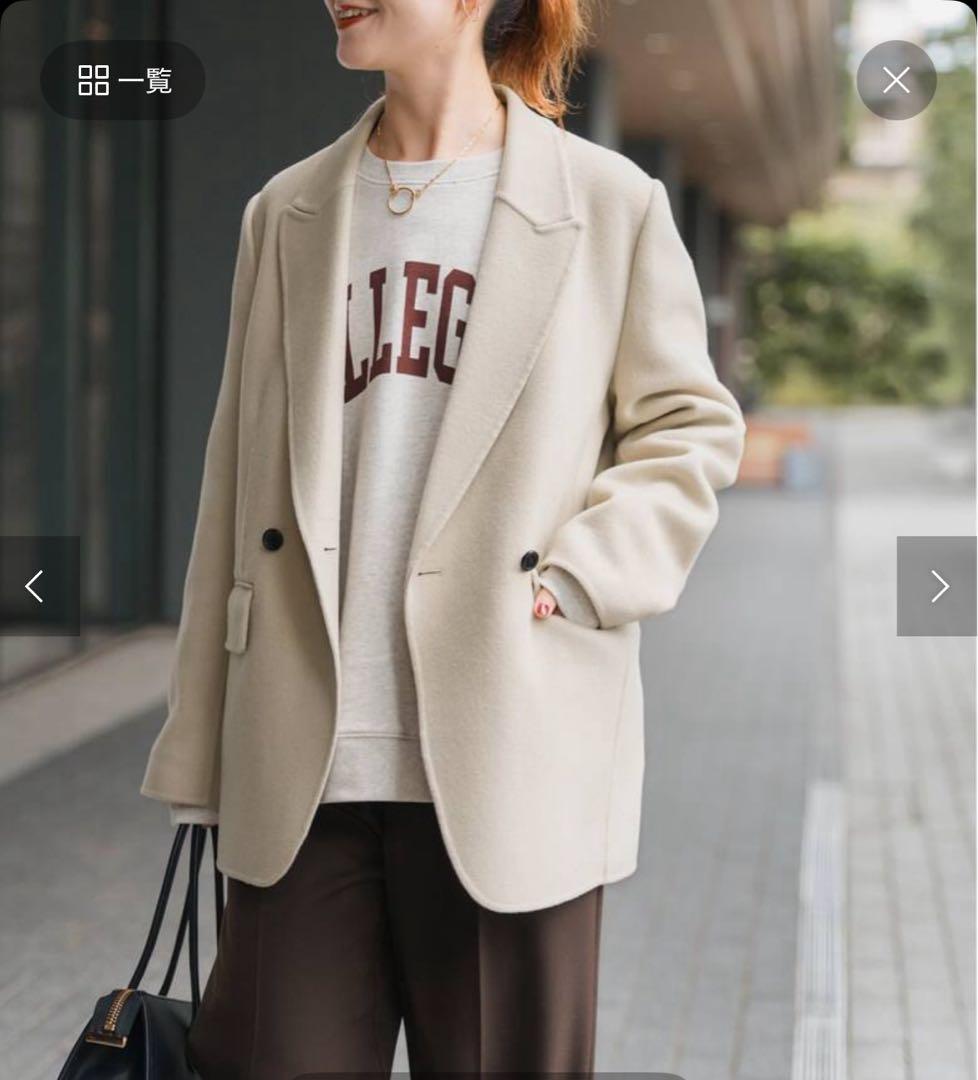 【新品】Spick and Spanビーバーピークドラベルジャケット　36サイズ