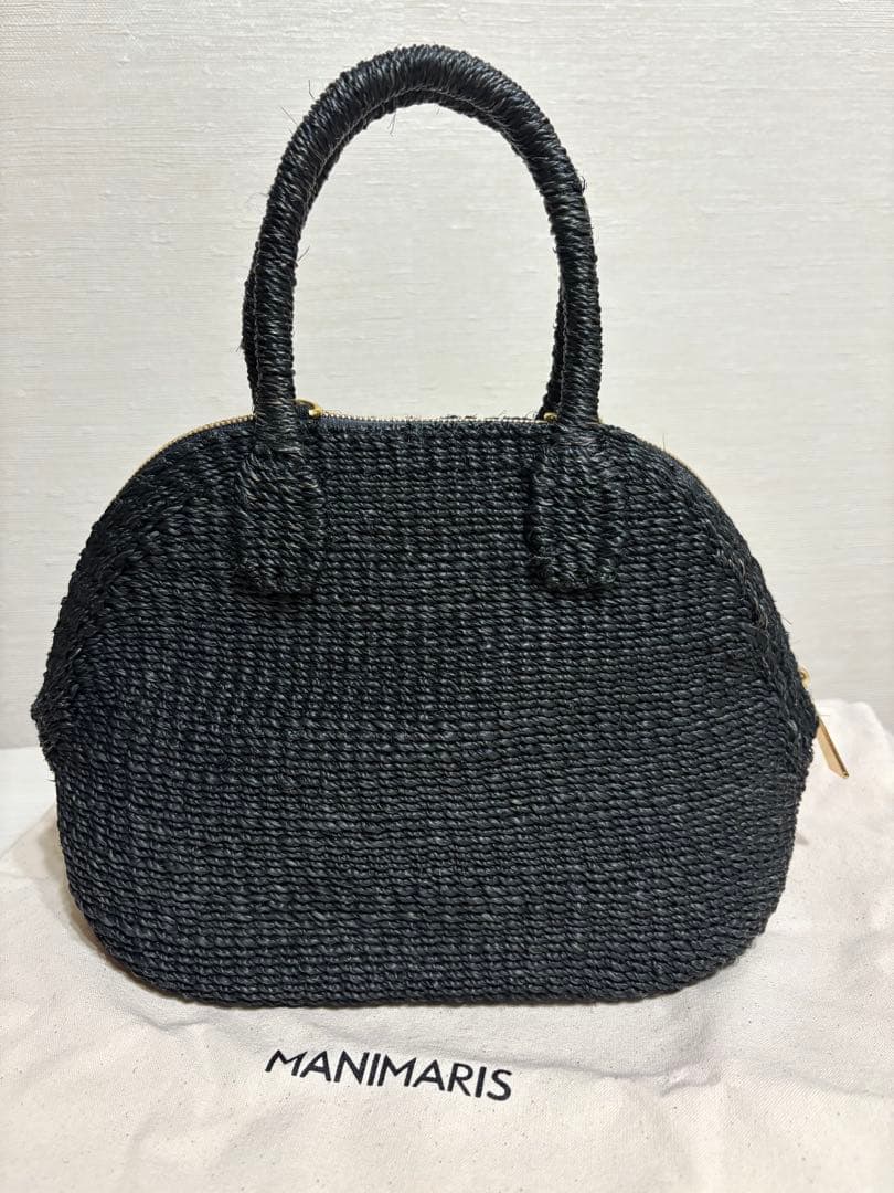 MANIMARIS 黒 かごバッグ　1週間のみ価格
