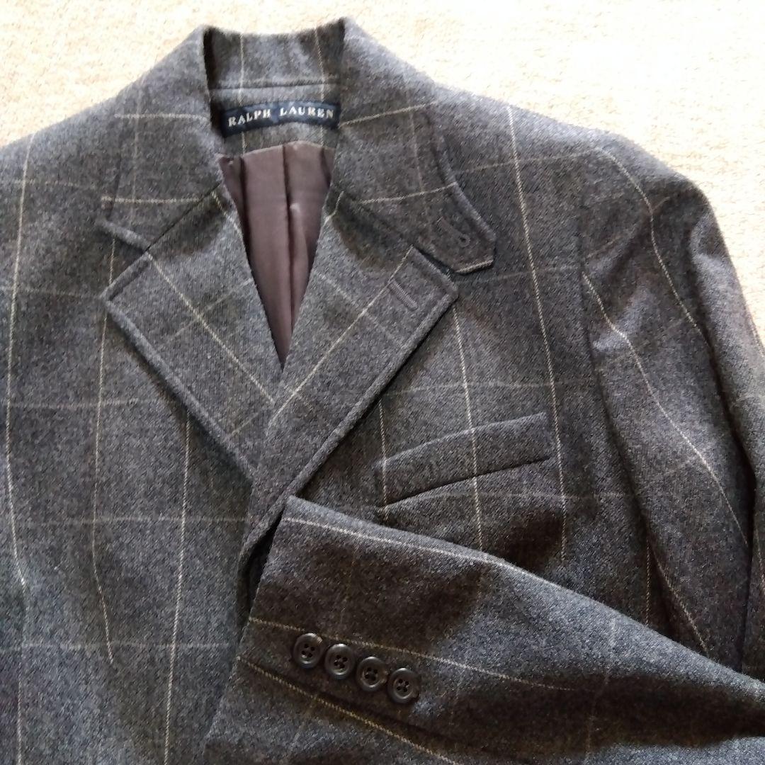 Ralph Lauren テーラードジャケット サイズ9 グレー ストライプ