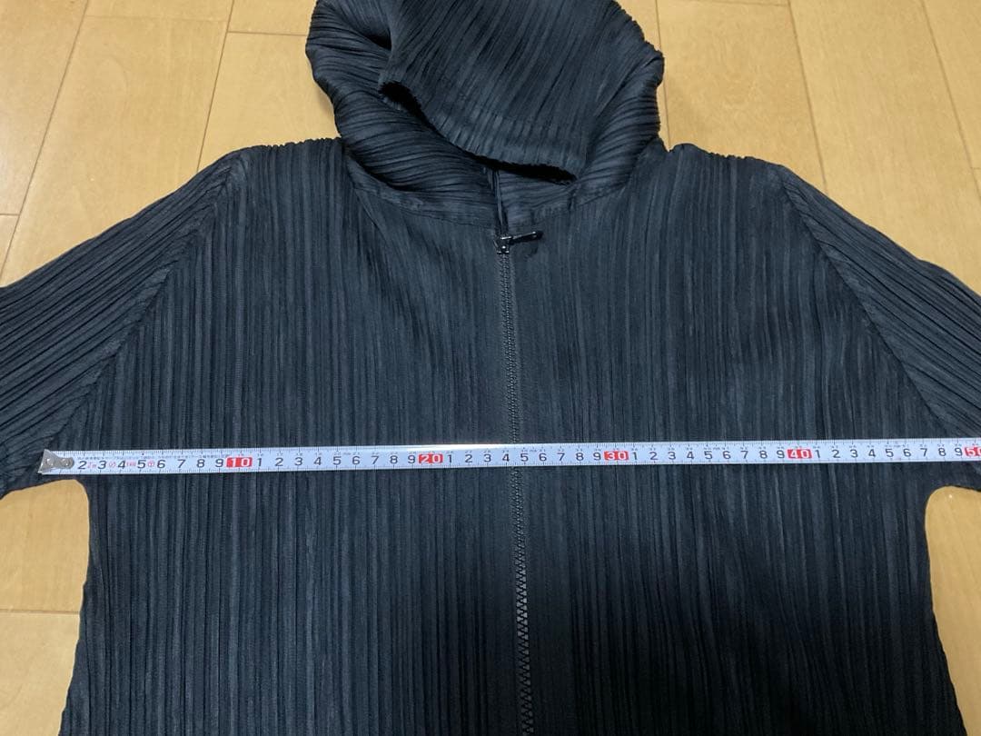プリーツプリーズ PLEATS PLEASE フード付きパーカー カーディガン