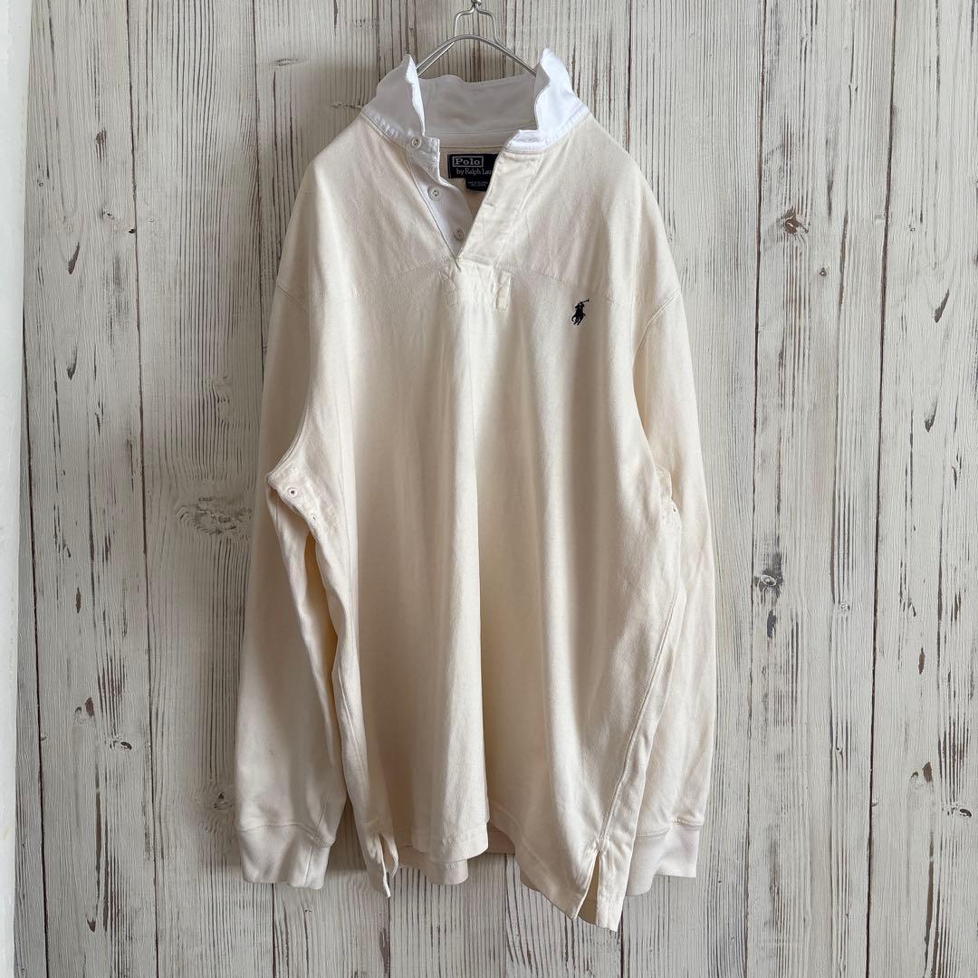 希少メンズ　POLO RALPH LAUREN 90s長袖 ラガーオーバーシャツ