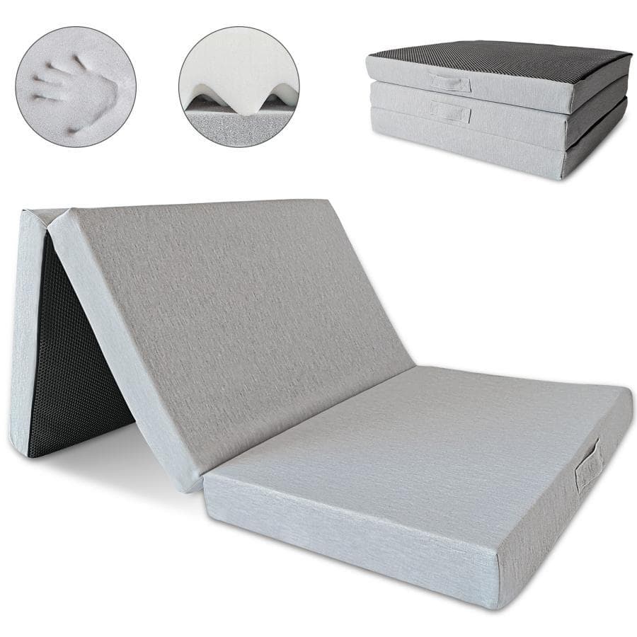 マットレス 三つ折りマットレス 2層高反発 極厚10cm シングル 折りたたみマ