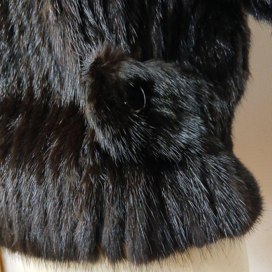 ハルコ様Best Angle ミンク ファーコート ショートジャケット丈 黒