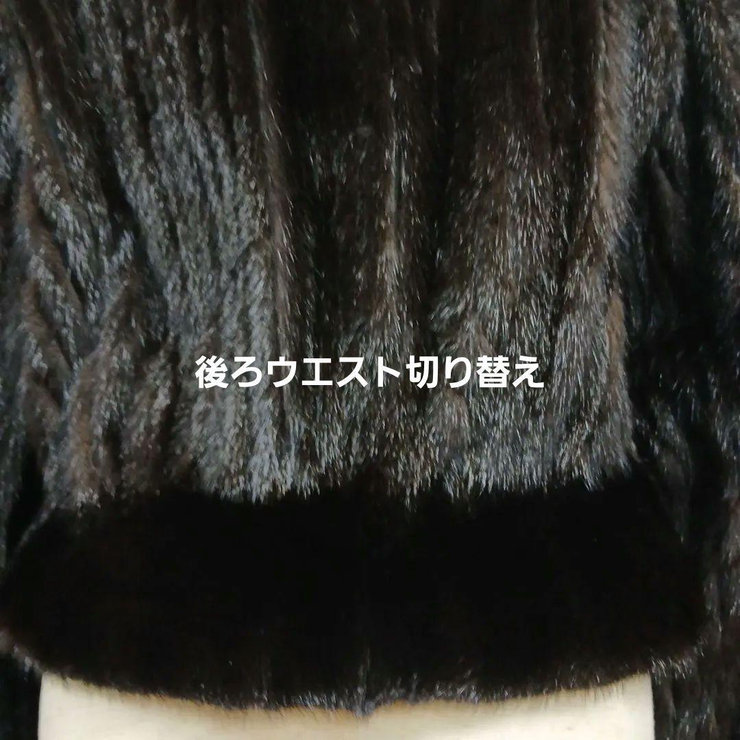 ハルコ様Best Angle ミンク ファーコート ショートジャケット丈 黒