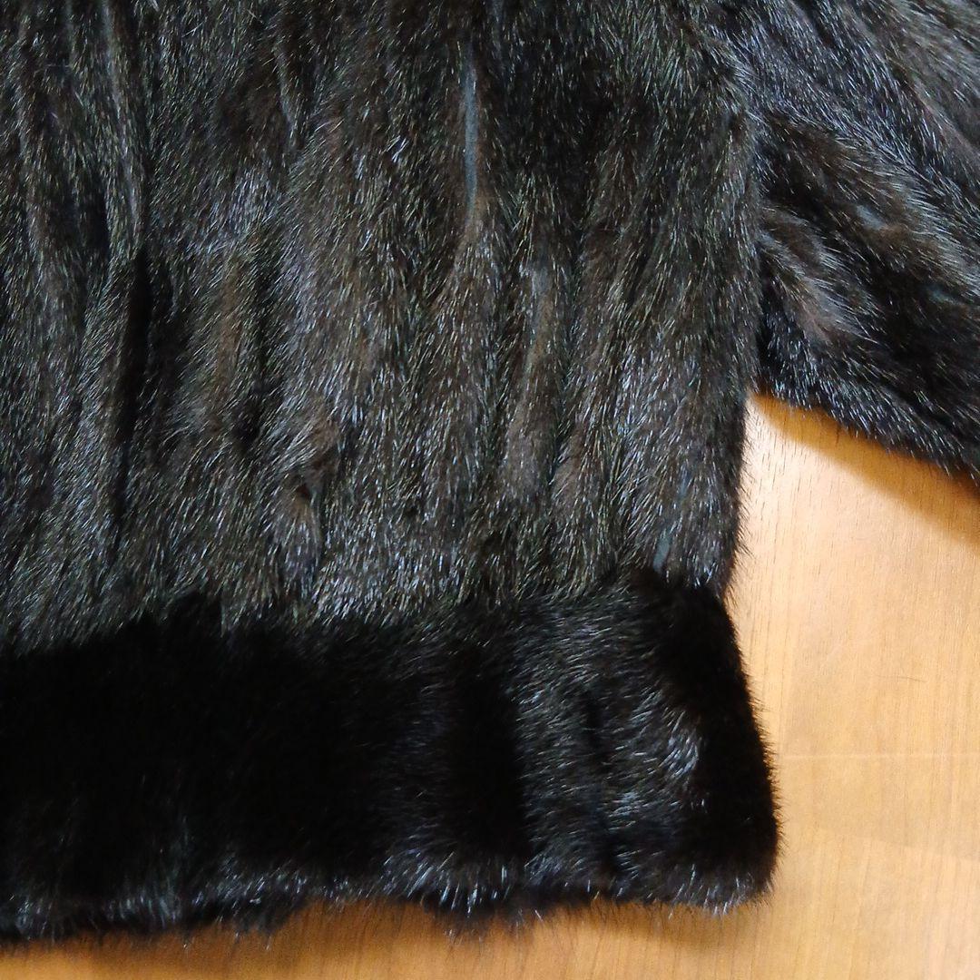 ハルコ様Best Angle ミンク ファーコート ショートジャケット丈 黒