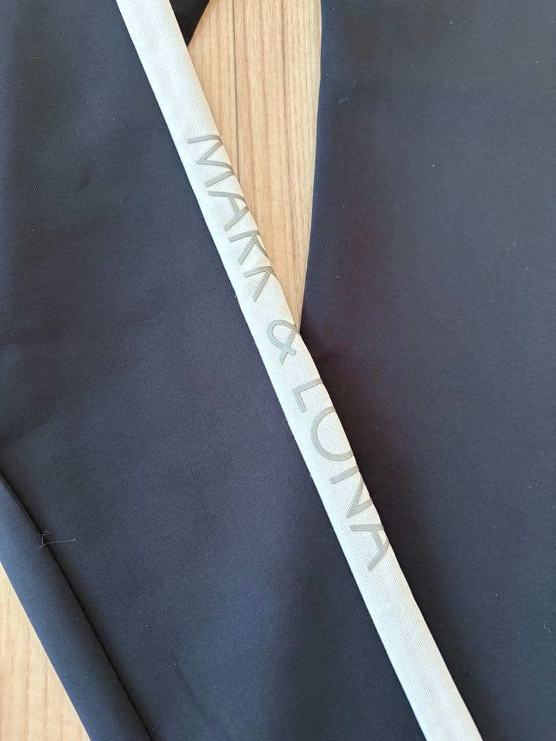 MARK & LONA ブラックパンツ サイドストライプ