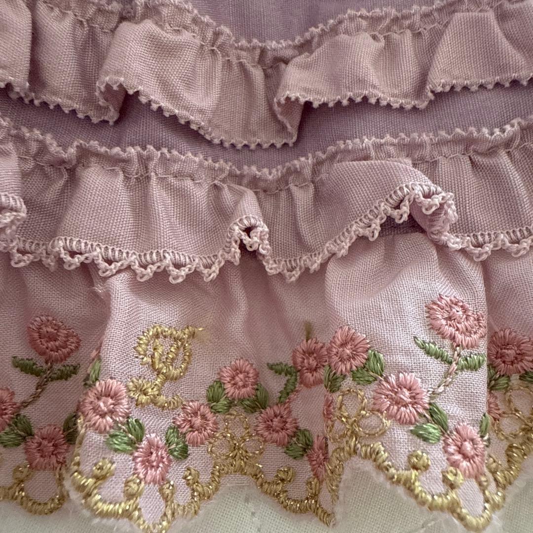 Ｍ*Ｋ様 新品未使用　薄紫 フリル付きチュニック 長袖