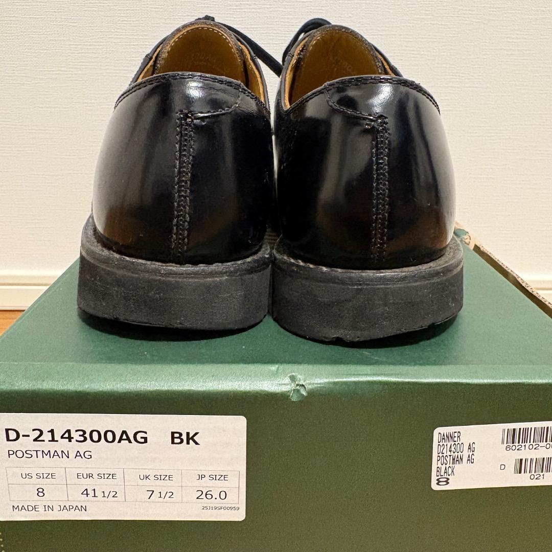 冬仕様 ダナー D214300 AG ポストマン ブーツ 黒 26.0