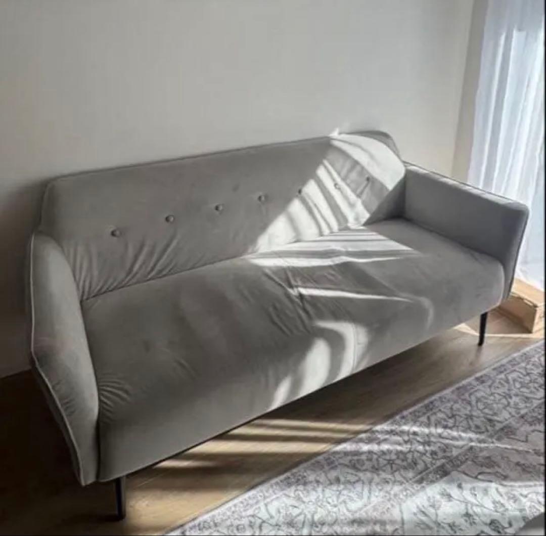 【ベロアソファ】2人がけソファ