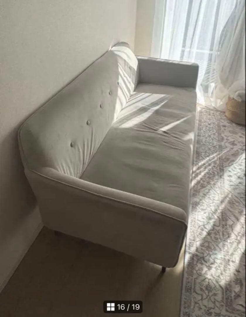 【ベロアソファ】2人がけソファ