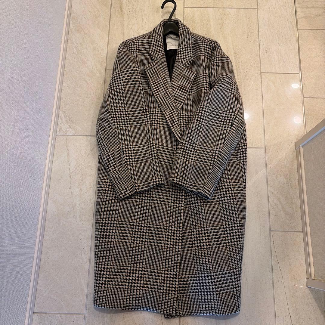 アパルトモン　チェックダブルコート　ドゥーズィエムクラス