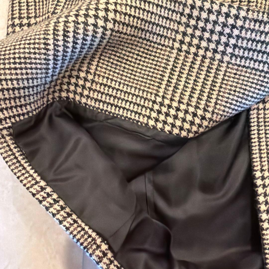 アパルトモン　チェックダブルコート　ドゥーズィエムクラス