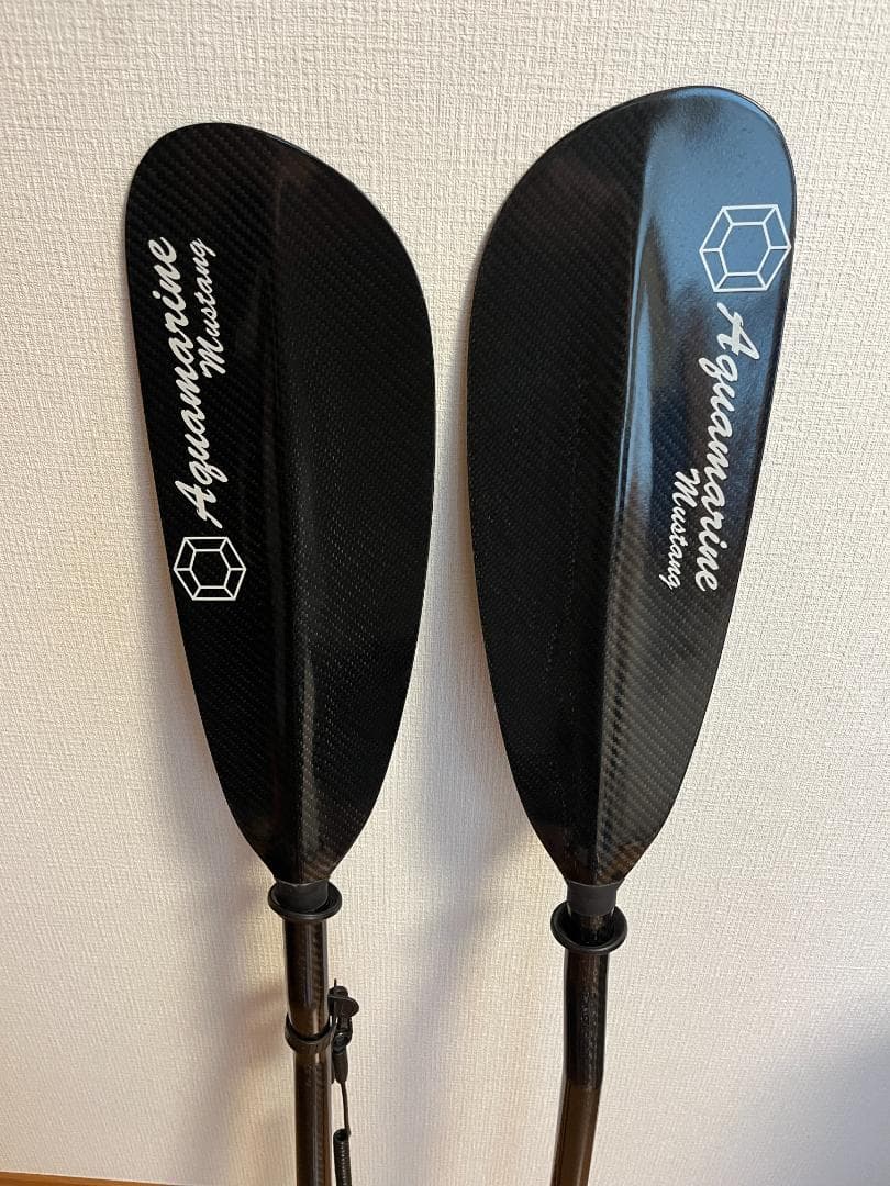 アクアマリン ムスタング ベント フルカーボン カヤック パドル 未使用美品