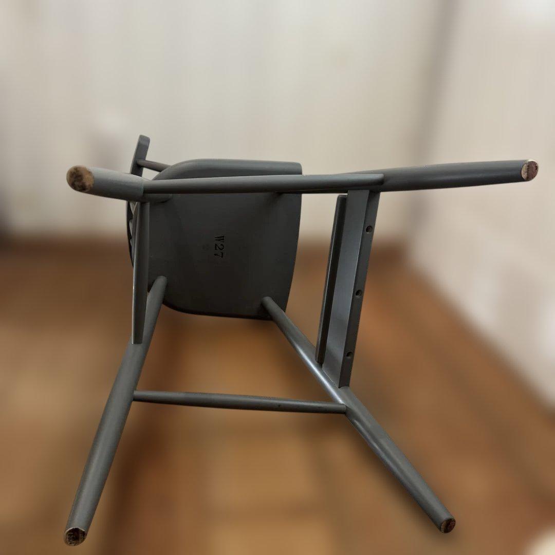 ベルメゾン　キッズ　ウィンザーチェア　チャコールグレー