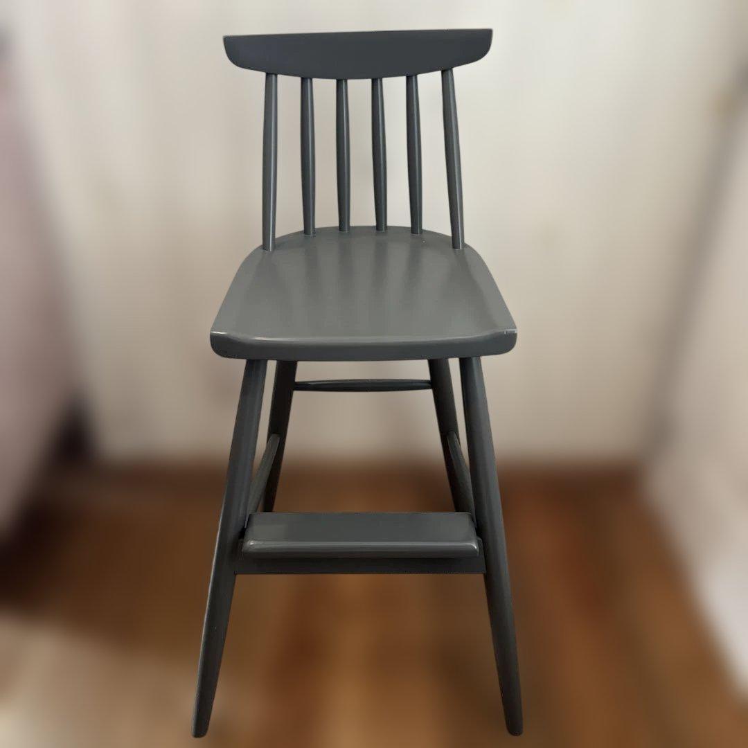 ベルメゾン　キッズ　ウィンザーチェア　チャコールグレー