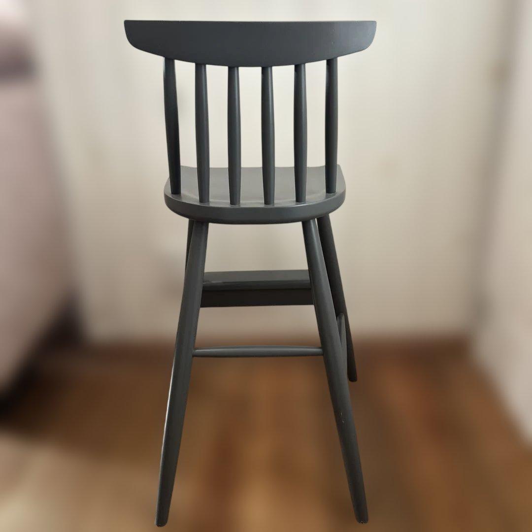 ベルメゾン　キッズ　ウィンザーチェア　チャコールグレー