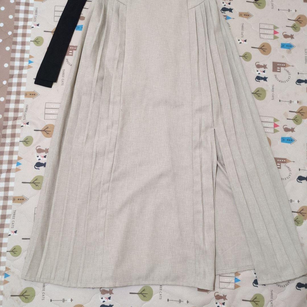 andmary　Ann ribbon pleats dress　アンドマリー