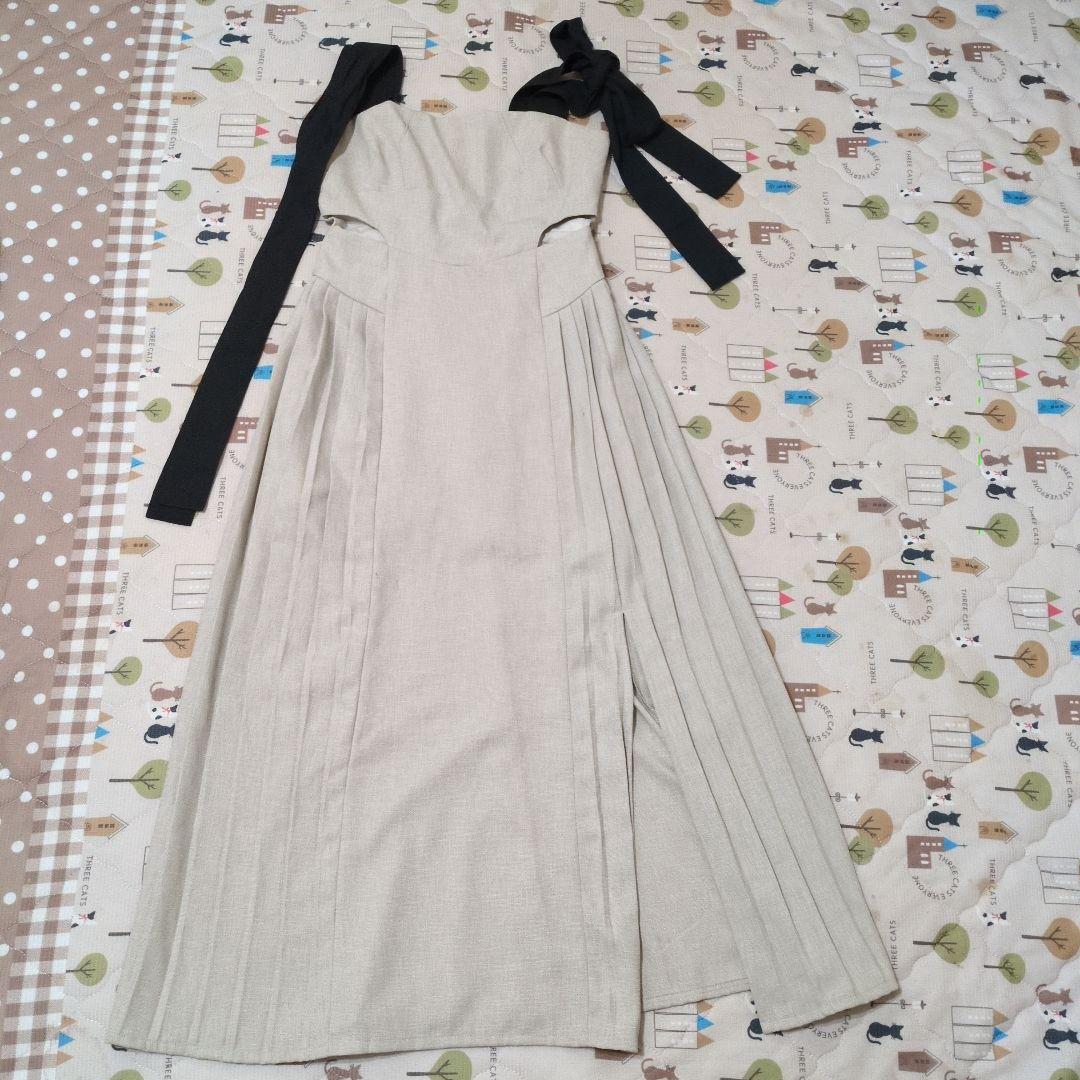 andmary　Ann ribbon pleats dress　アンドマリー