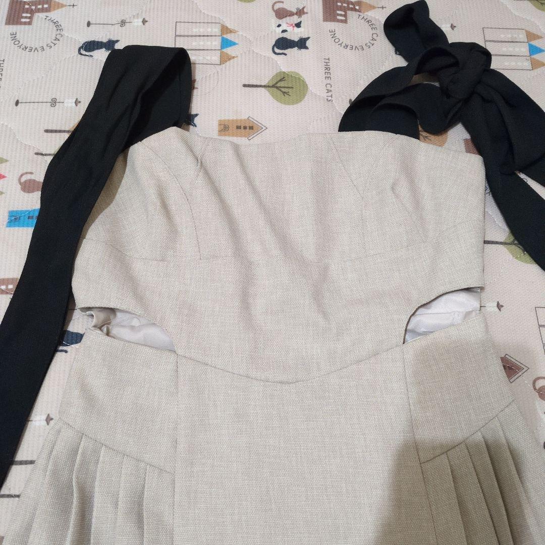 andmary　Ann ribbon pleats dress　アンドマリー