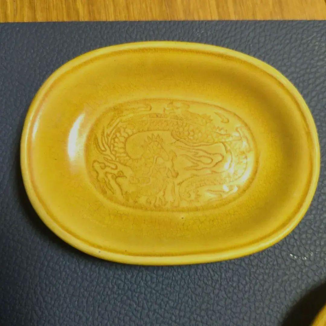 1セット限定　珉平焼　龍門小判形豆皿5枚 アンティーク