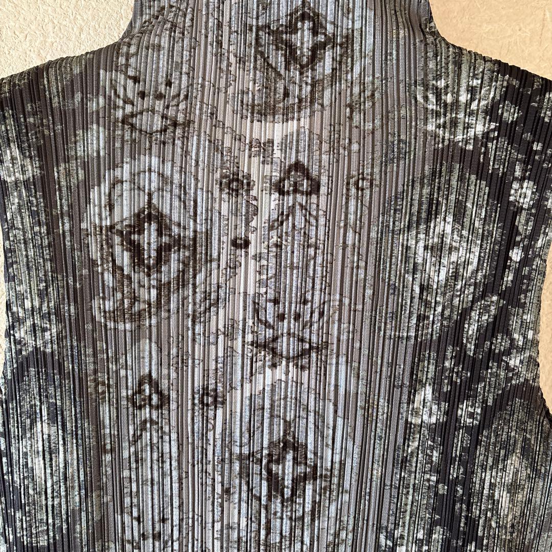 PLEATS PLEASE プリーツ　ロングワンピース　グレー系サイズ3