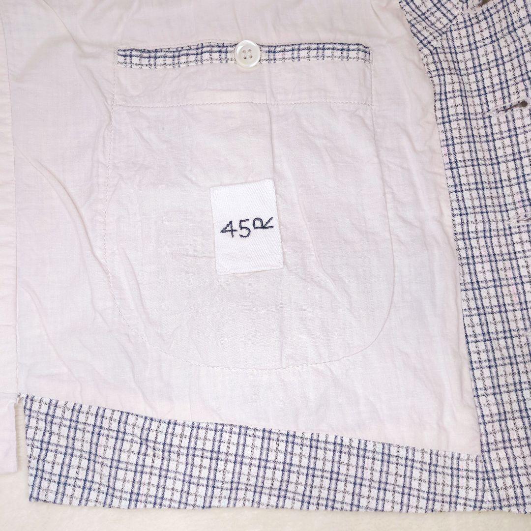 45R コットン リネンツイードの908ベスト 3 ツイード ジレ ベスト