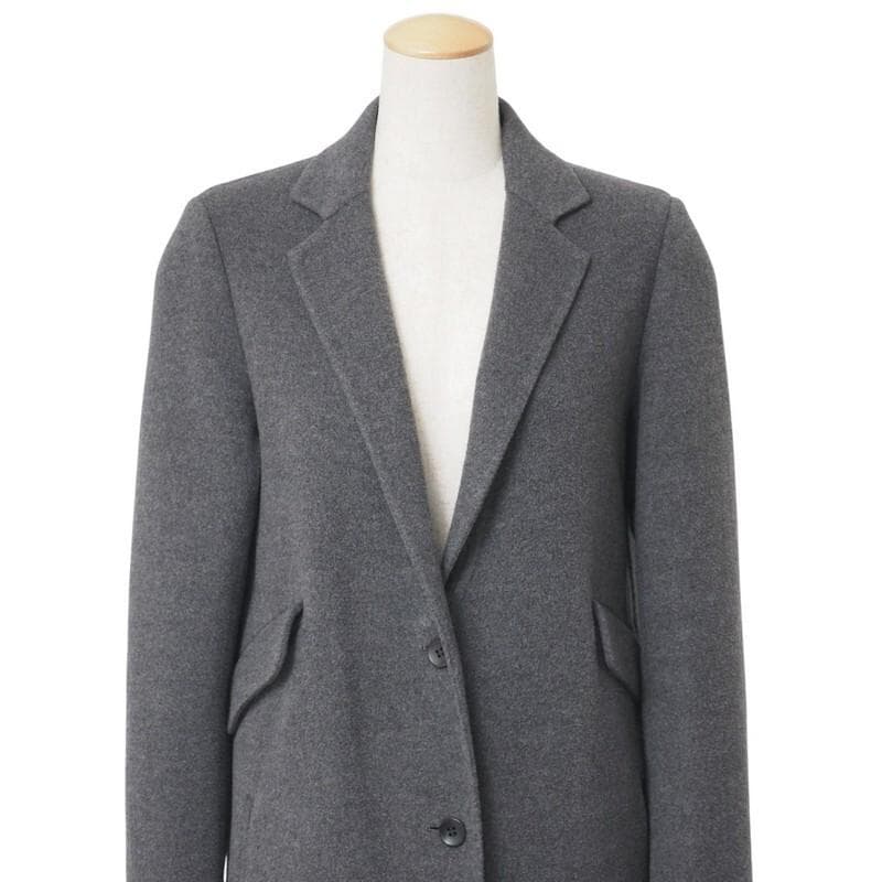 CINOH チノ ウールカシミヤ ダブルフェイス チェスターコート ロングコート