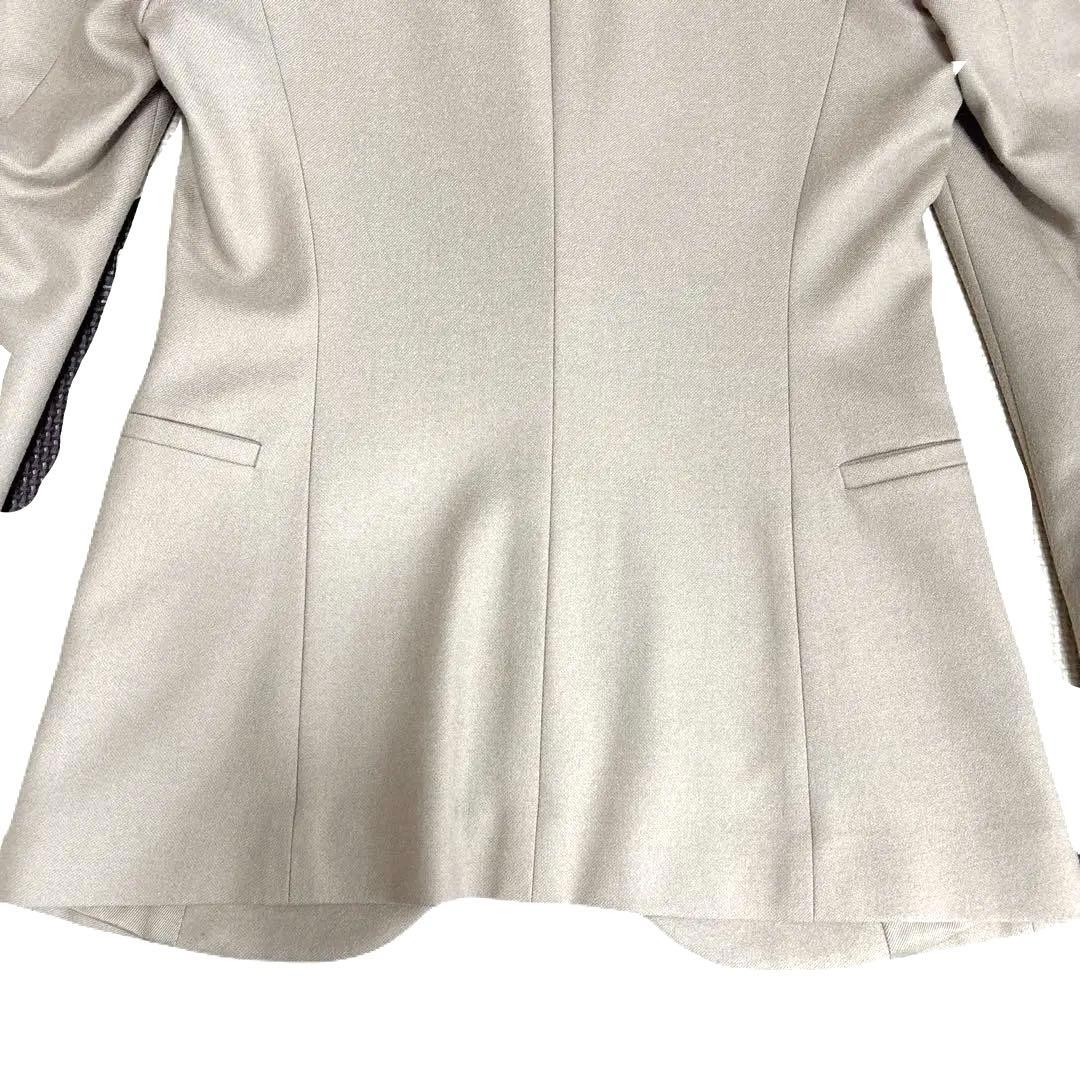 GUCCI ジャケット 38 ベージュ カシミヤ混 グッチテーラードジャケット