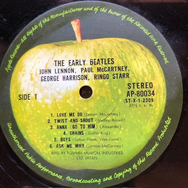 ビートルズ アーリービートルズ LP 国内盤 アップル d757y81