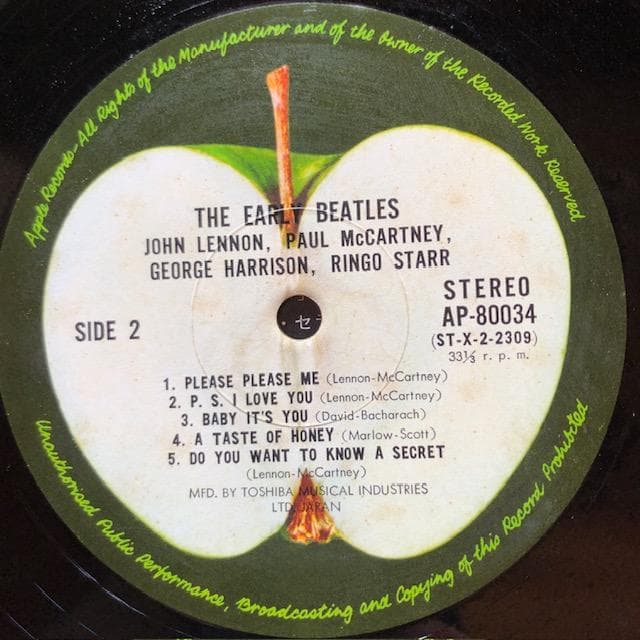 ビートルズ アーリービートルズ LP 国内盤 アップル d757y81