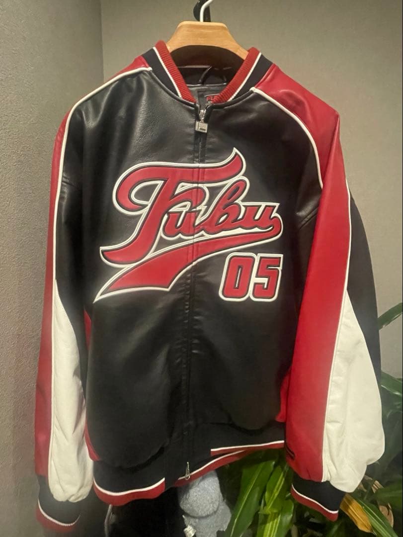 FUBU フェイクレザー ゲームジャケット