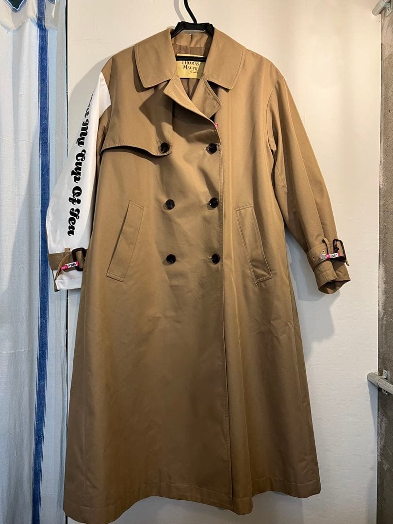 三連休値下げ　Thomas magpieトーマスマグパイ　ロゴ トレンチコート