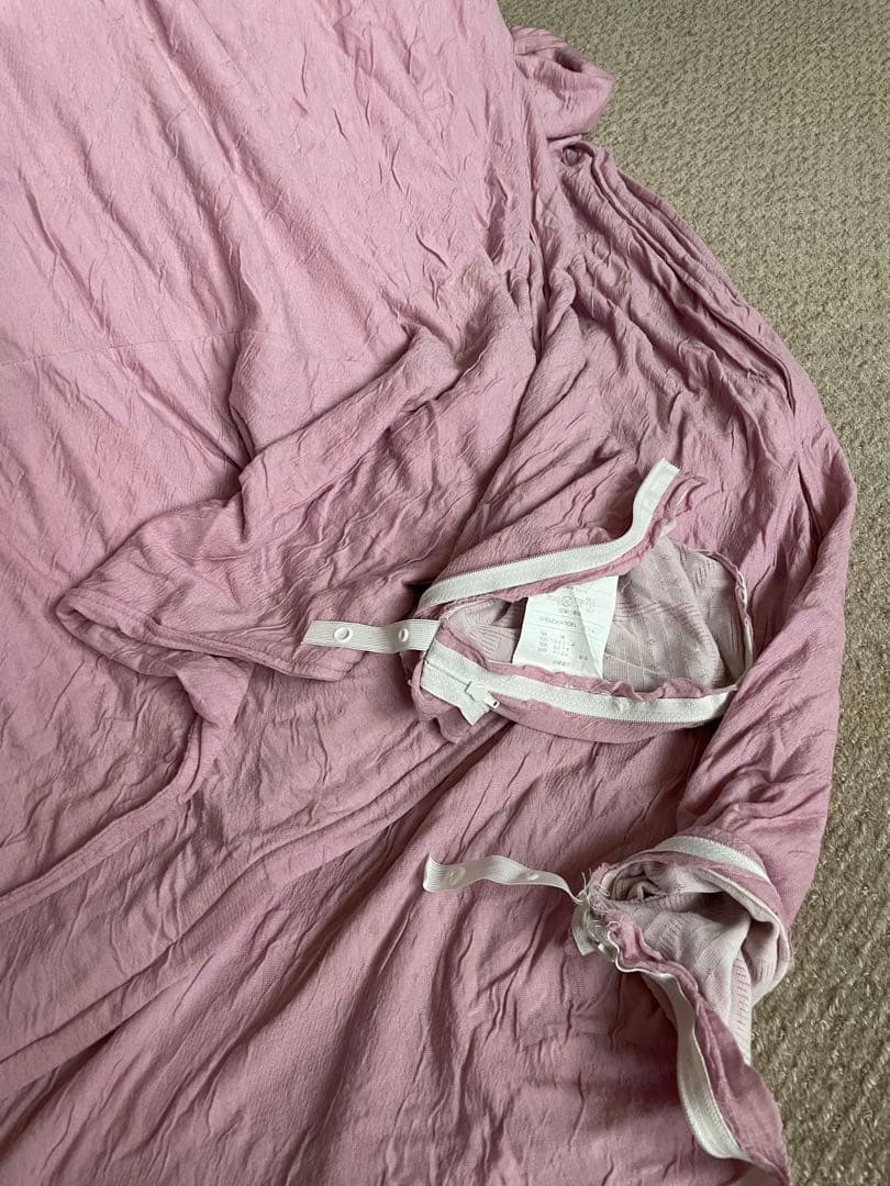 羽毛掛け布団 ダブル1.9kg ダウン90% フェザー10%ピンク系　カバー付