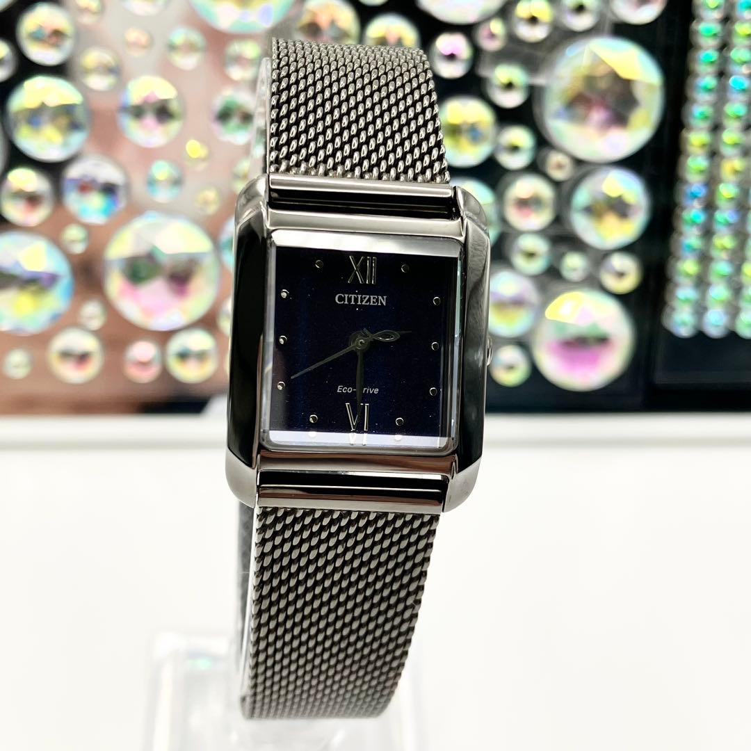 【美品】CITIZEN　スクエアコレクションエコドライブ　レディース　腕時計
