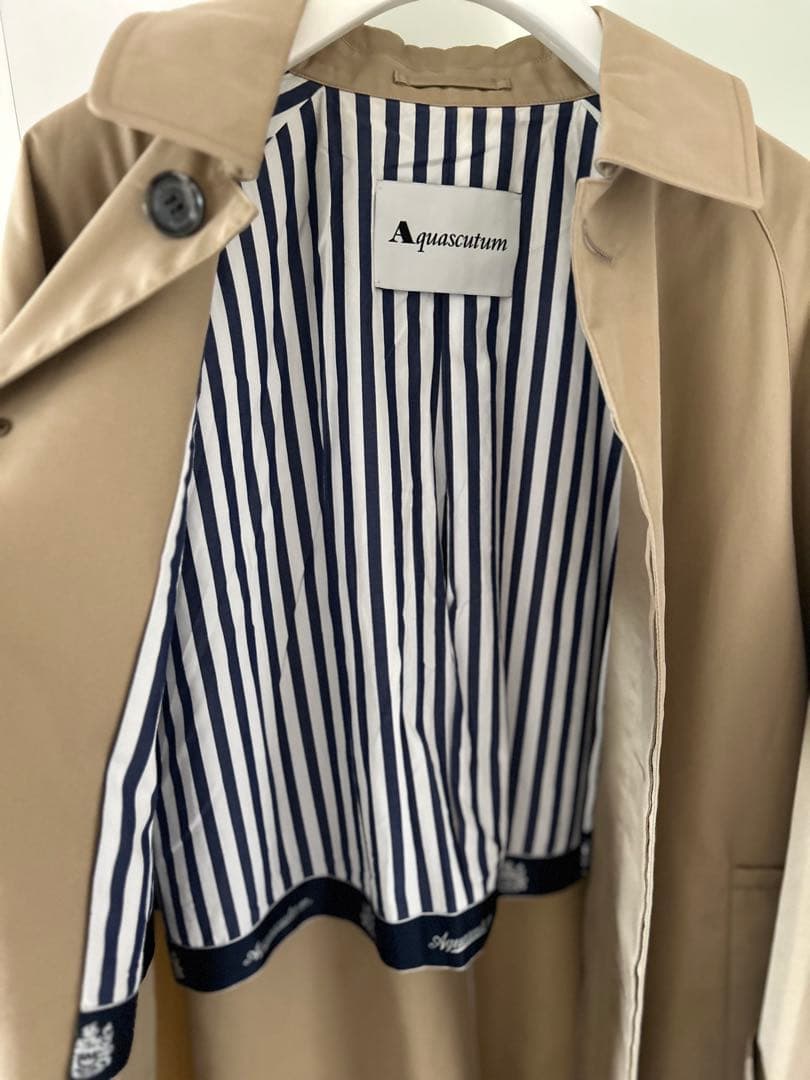 アクアスキュータム ステンカラーコート