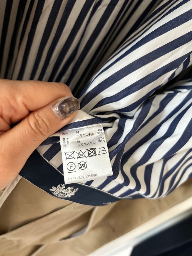 アクアスキュータム ステンカラーコート