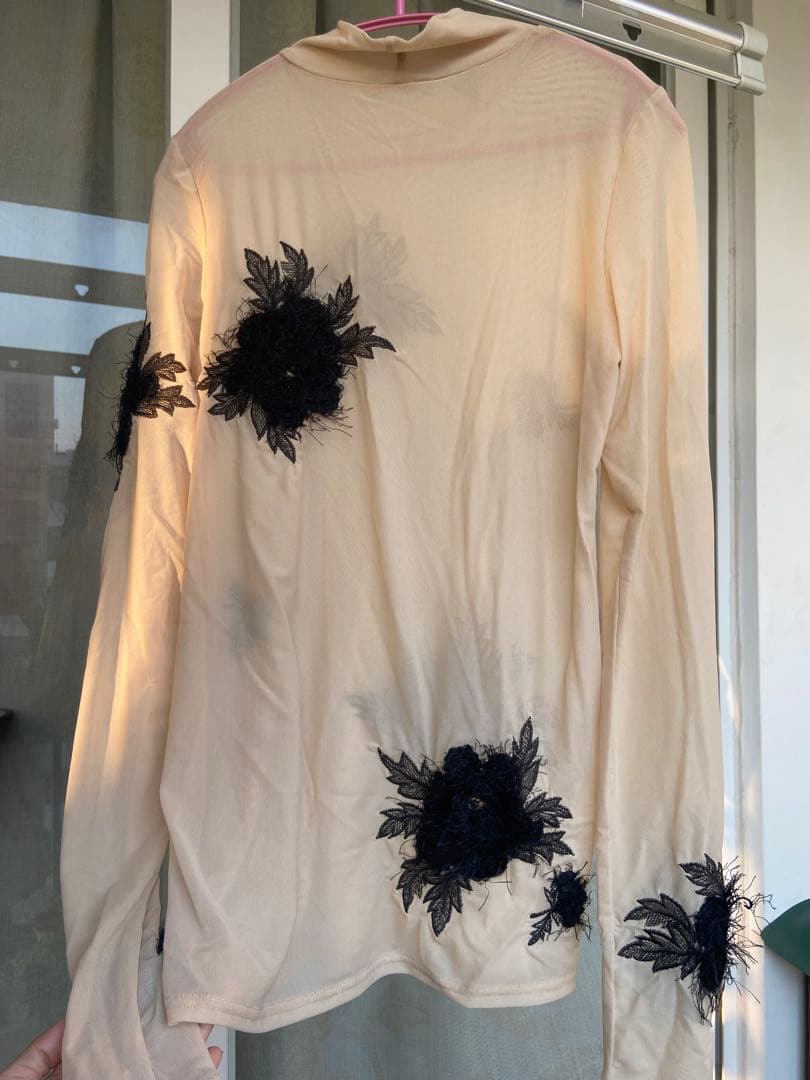 新品　ameri アメリ　スキントップス　カットソー　シースルートップス