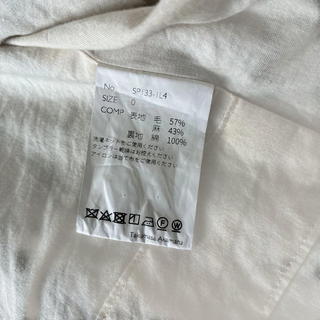 美品 ✨ŠP SP エシュペー ウール リネン ジャケット カーキ サイズ0