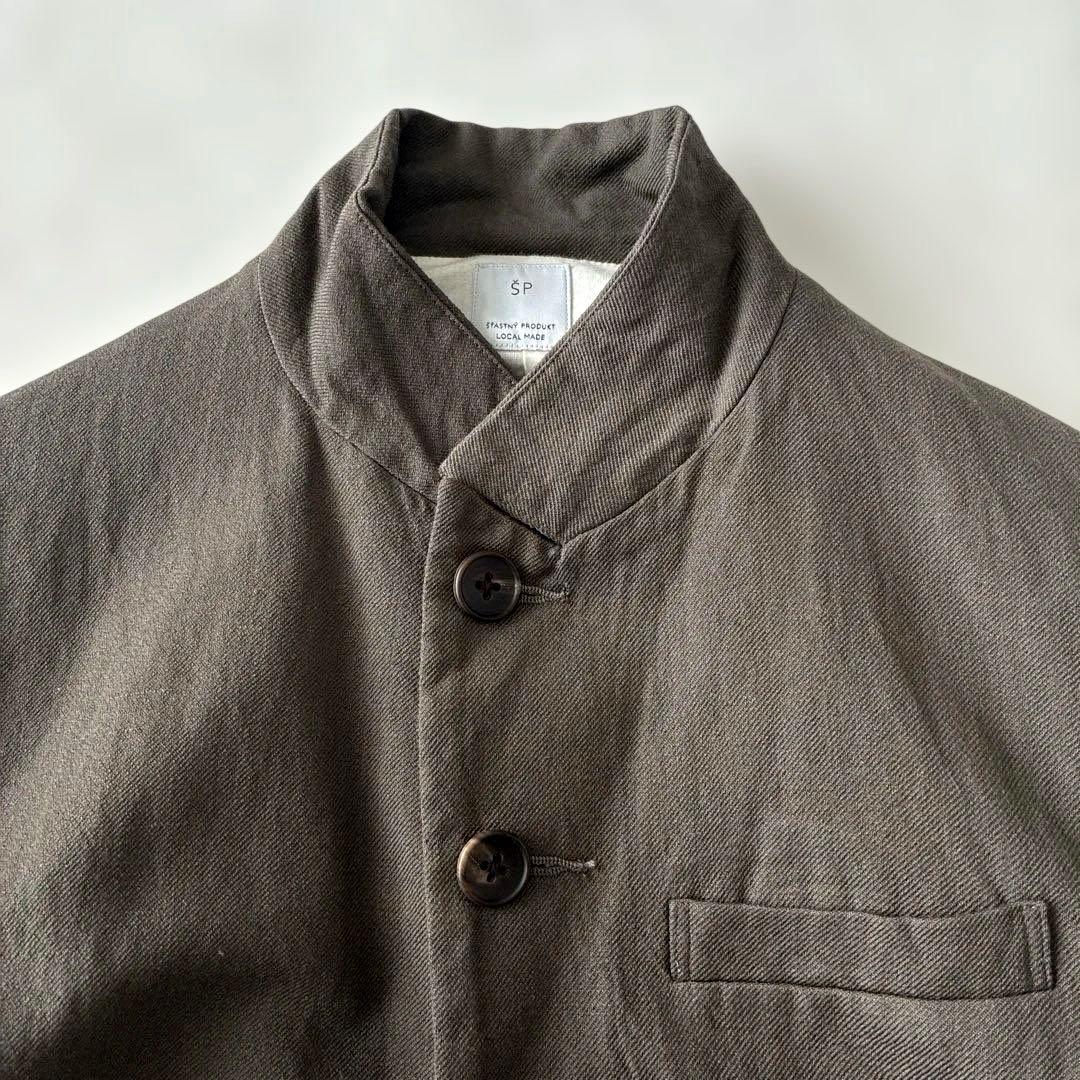 美品 ✨ŠP SP エシュペー ウール リネン ジャケット カーキ サイズ0